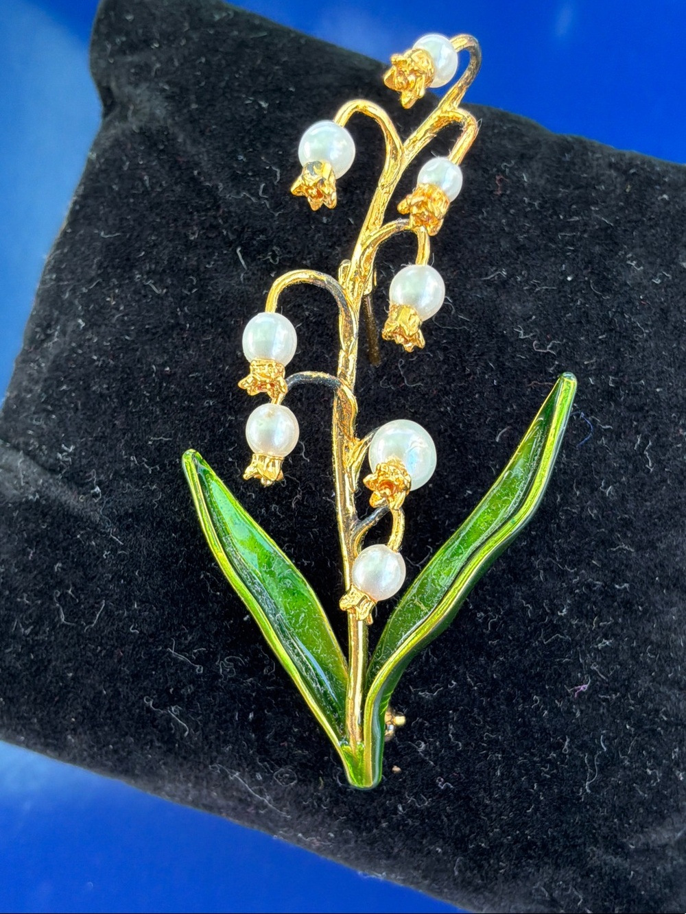 Metropolitan Museum of Art MMA freshwater pearls lily of the valley brooch